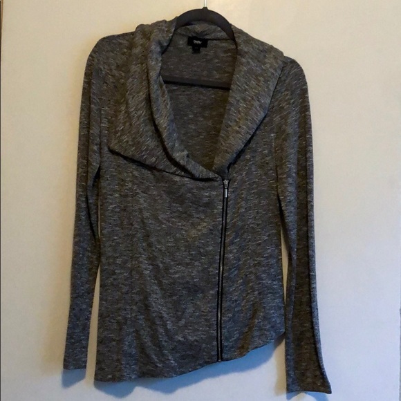 Mossimo Supply Co. Jackets & Blazers - Mossimo Gray Moto Jacket Asymmetrical Hem XSmall